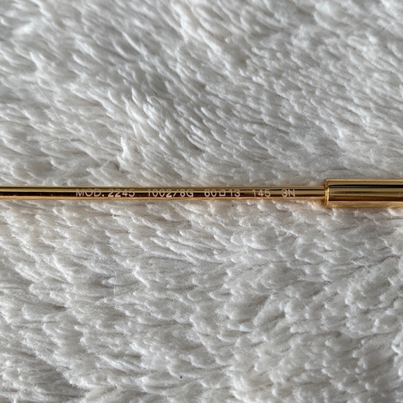 Versace Rectangular Rimless Sunglasses (Gold/Gray) - Picture 12 of 13